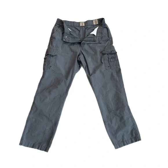 REDHEAD ~ Men’s Straight Leg Gray Cargo Utility Pants w/Zipper Fly size 33 x 32 - Picture 1 of 8